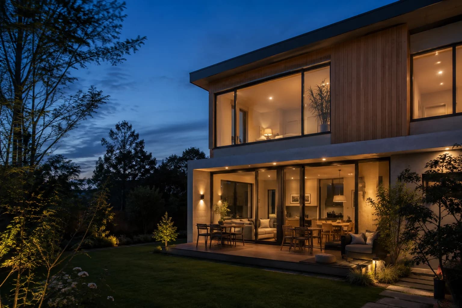 Architectural concept of a home whose digital twin could be provided to its owner at handover
